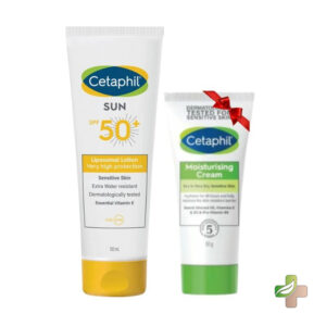 Pack Cetaphil – Écran Solaire Liposomal SPF 50+, 100 ml + Crème Hydratante, 50 g Offerte