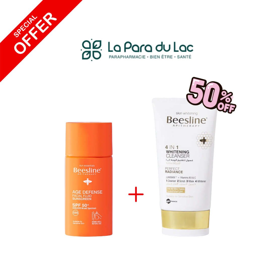 BEESLINE Écran Invisible + Gel Nettoyant Éclaircissant 4en1 (OFFRE -50%)