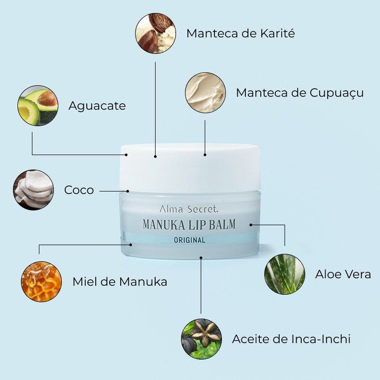 ALMA SECRET Manuka Baume à Lèvres Réparateur Miel & Inca Inchi – Image 4