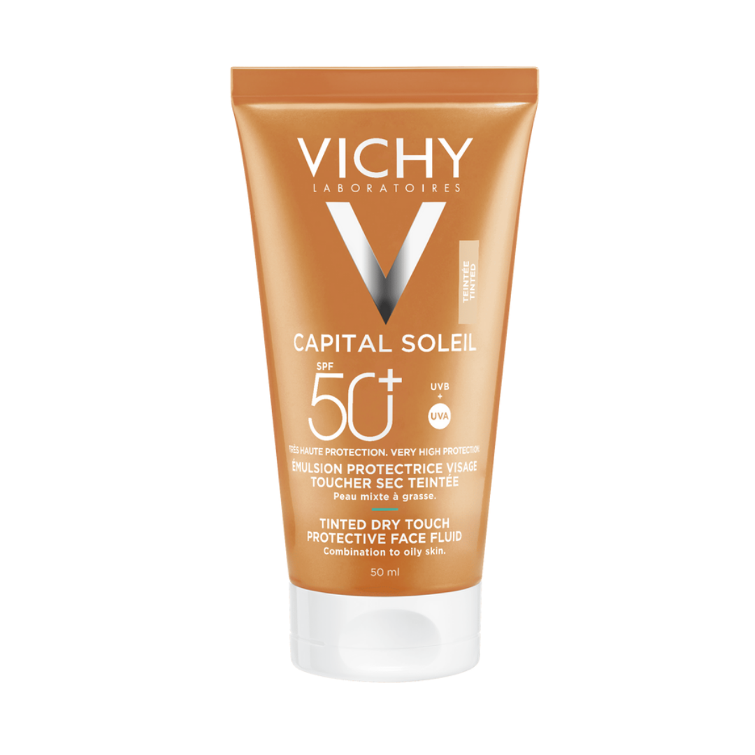 VICHY Capital Soleil BB Émulsion Toucher Sec Teintée SPF50+