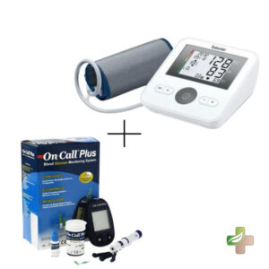 Beurer Bm 27 Tensiomètre A Bras + Glucometre On Call Plus + Stylo + 10 Lancette + 25 Bandlette