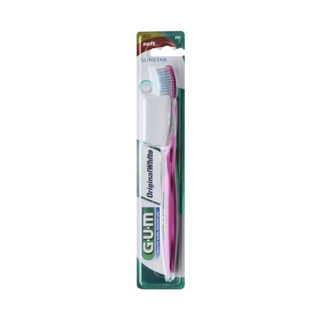 GUM Brosse À Dents Original White Compact Souple