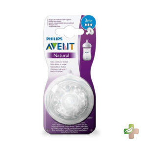 AVENT 2 TETINE NATURAL 3M+ SCF043/27