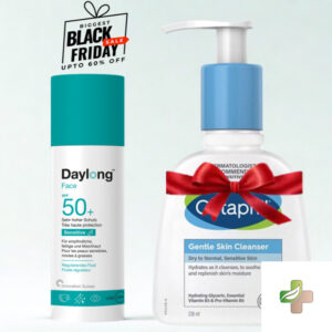 DAYLONG FACE SENSITIVE FLUIDE REGULATEUR SPF50+ 50ML+CETAPHIL LOTION NETTOYANTE 236ML (OFFERT)