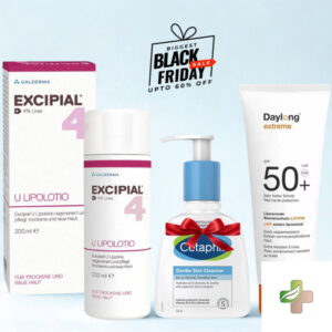 DAYLONG EXTREME LOTION SOLAIRE SPF50+ 100ML+EXCIPIAL U4 LIPOLOTION 200ML+LOTION NETTOYANTE 236ML (OFFERT)