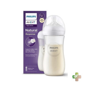 AVENT NATURAL RESPONSE BIBERON ANTI COLIQUE 3M+ 330ML SCY906/01
