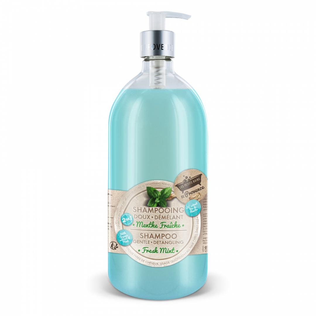 LES PETITS BAINS DE PROVENCE Shampoing Doux Démêlant Menthe Fraîche