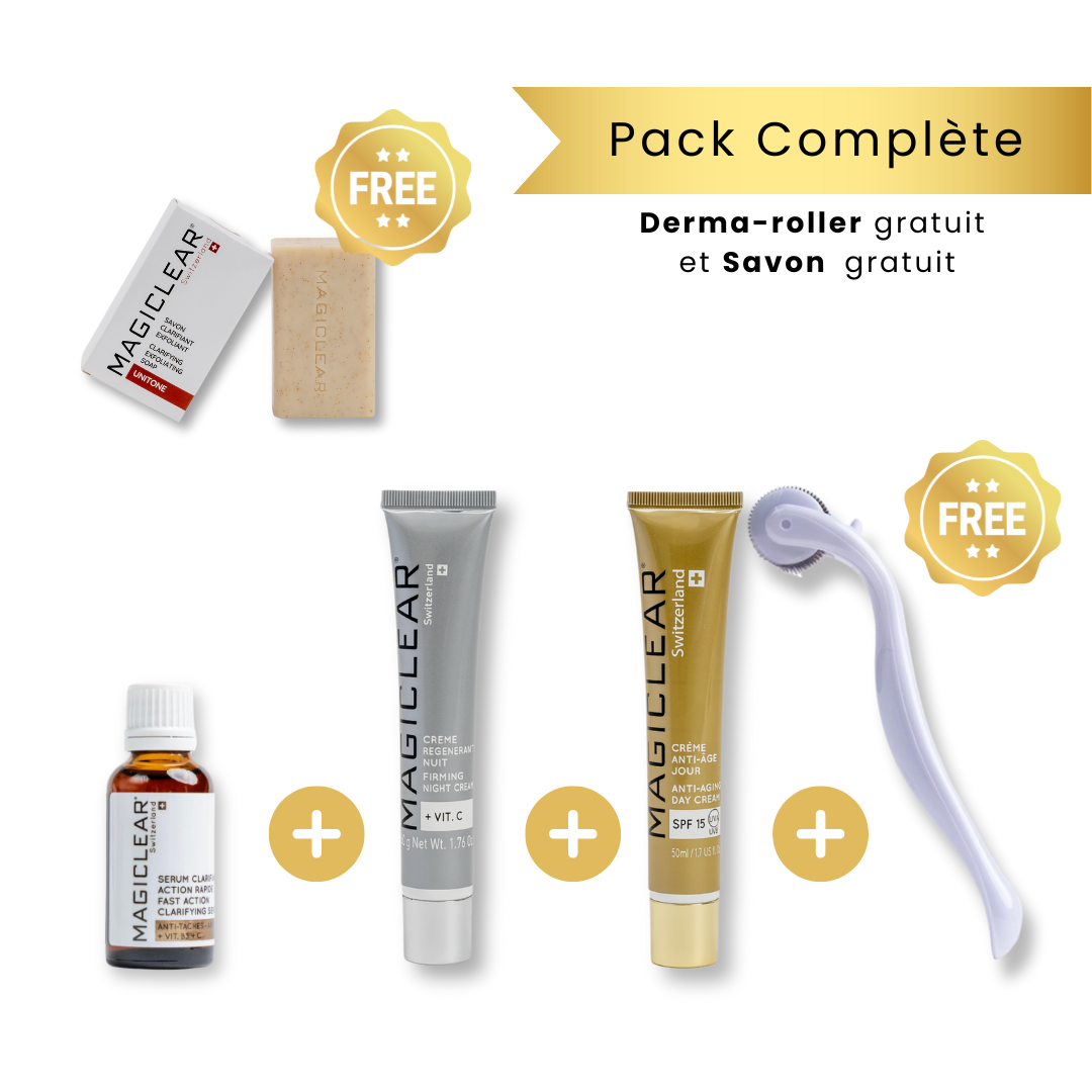 MAGICLEAR Pack Routine Complète l dermaroller gratuit + savon gratuit
