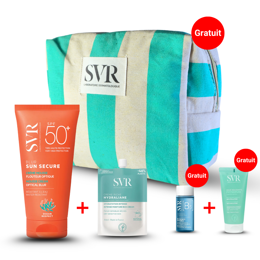 SVR SUN SECURE Blur + HYDRALINE Crème + 3 Cadeaux