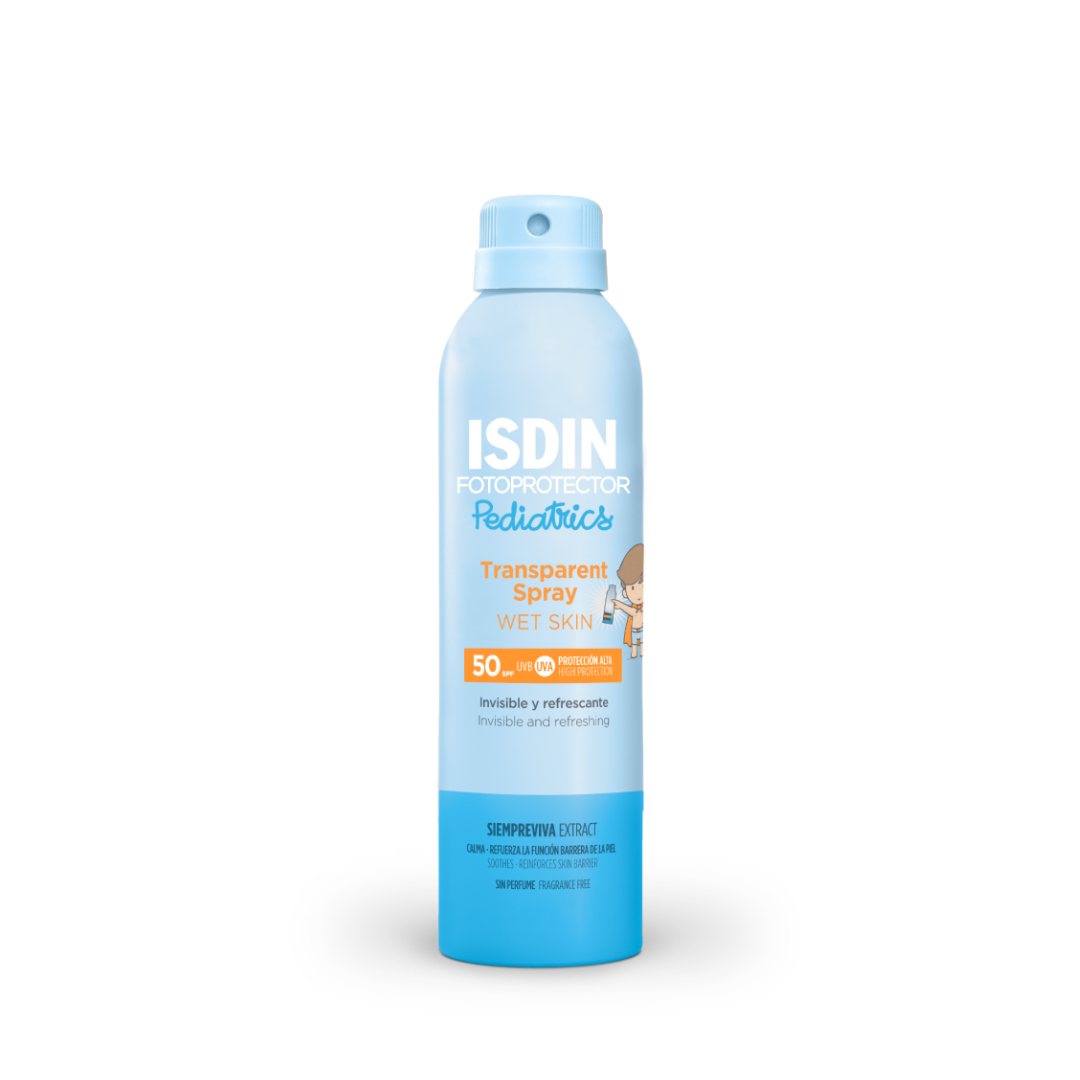 ISDIN Transparent Spray Wet Skin Pediatrics SPF50