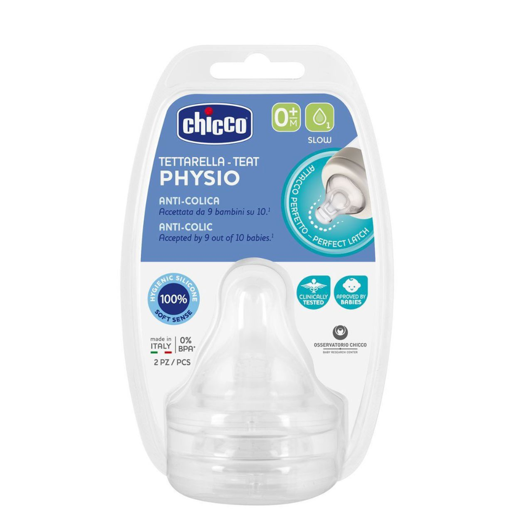 CHICCO Tétine Physio Teat Anti Colic Silicone