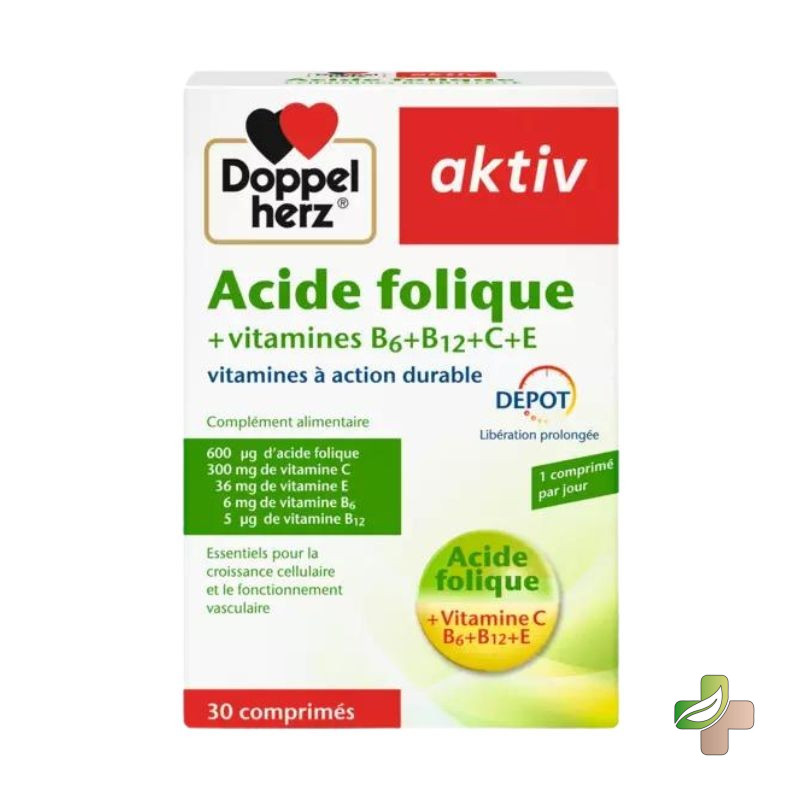 AKTIV ACIDE FOLIQUE VITAMINES B+C+E , 30 COMPRIMES