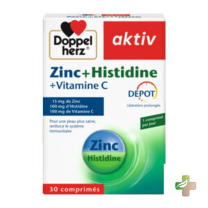 Aktiv Zinc + Histidine + Vitamine C 30 Comprimés