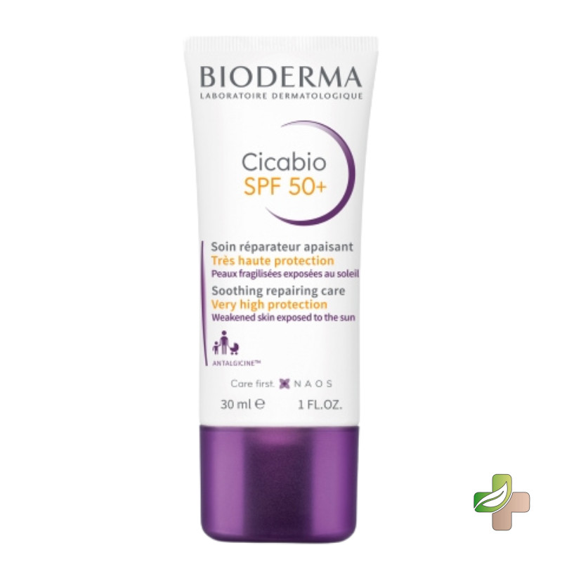 Bioderma Cicabio Spf50+ Soin Reparateur Apaisant 30Ml