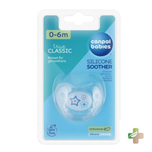 Canpol Sucette Orthodontique en Silicone 0-6 Mois Bleu