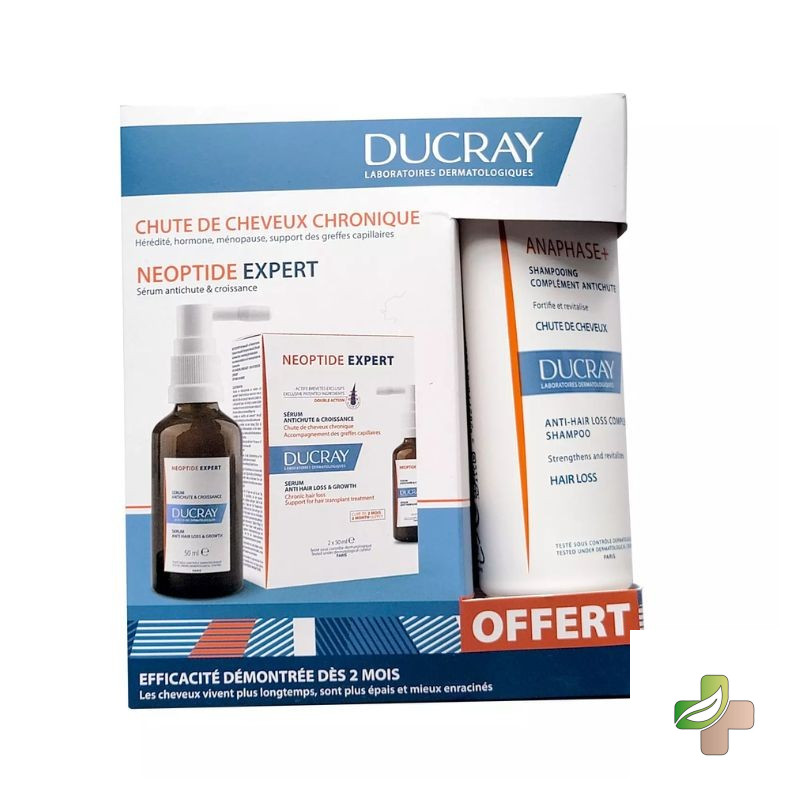 Coffret Chute Cheveux Chronique Neoptide Serum 2X50ml + Shampooing Anaphase + 100ml Offert