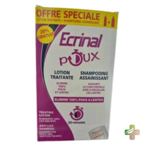 Ecrinal Pack Anti Poux Lotion + Shampoing (Peigne Offert)