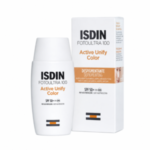 Foto Ultra 100 Isdin Active Unify Color Fusion Fluid teinté SPF 50+