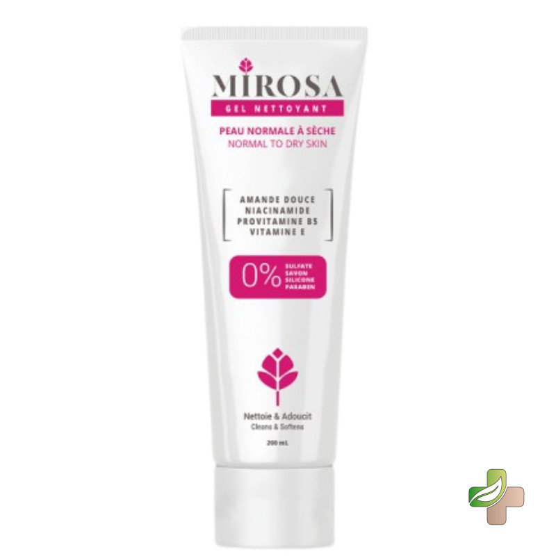 Mirosa Gel Nettoyant Peau Normale A Sèche 200Ml