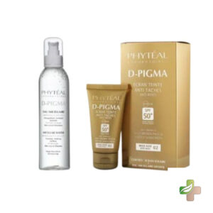 Phyteal Dpigma Ecran Teinte Beige Rose Spf50+ 50Ml + Dpigma Eau Micellaire A L&rsquo;aloe Vera 250Ml Offerte
