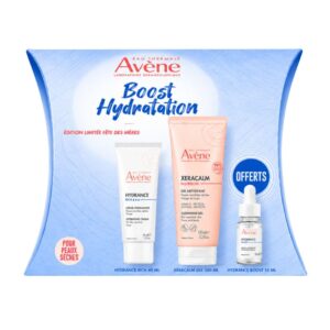 Avène Coffret Boost Hydratation Hydrance Crème Riche + Gel Nettoyant XeraCalm + Sérum Hydrance Boost 10 ml Offert