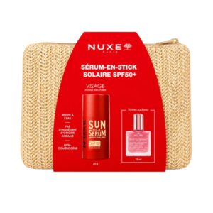 NUXE Sérum en Stick SPF50+ 25 g & Huile Prodigieuse Or Florale Offerte avec Trousse Offerte
