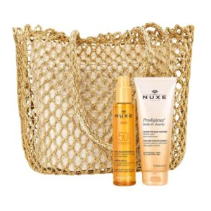 NUXE Brume Solaire Fraîche SPF30 150 ml + Lait de Corps Sublimateur 200 ml Offert + Sac de Plage Offert