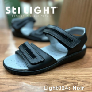 STI LIGHT,Sandales Orthopédiques Noires,024