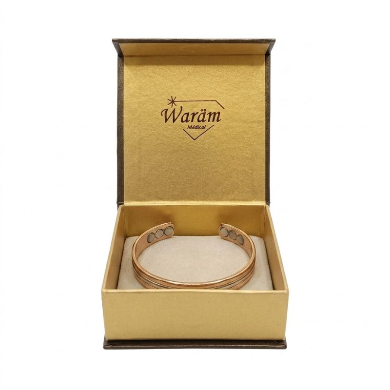 Waram Bracelet Magnétique Anti Douleur 100% Cuivre